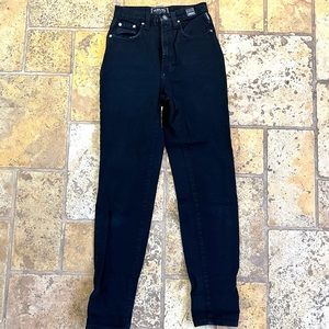 Vintage Versace Jeans Couture Super High Waist Jeans Black Denim Size 24